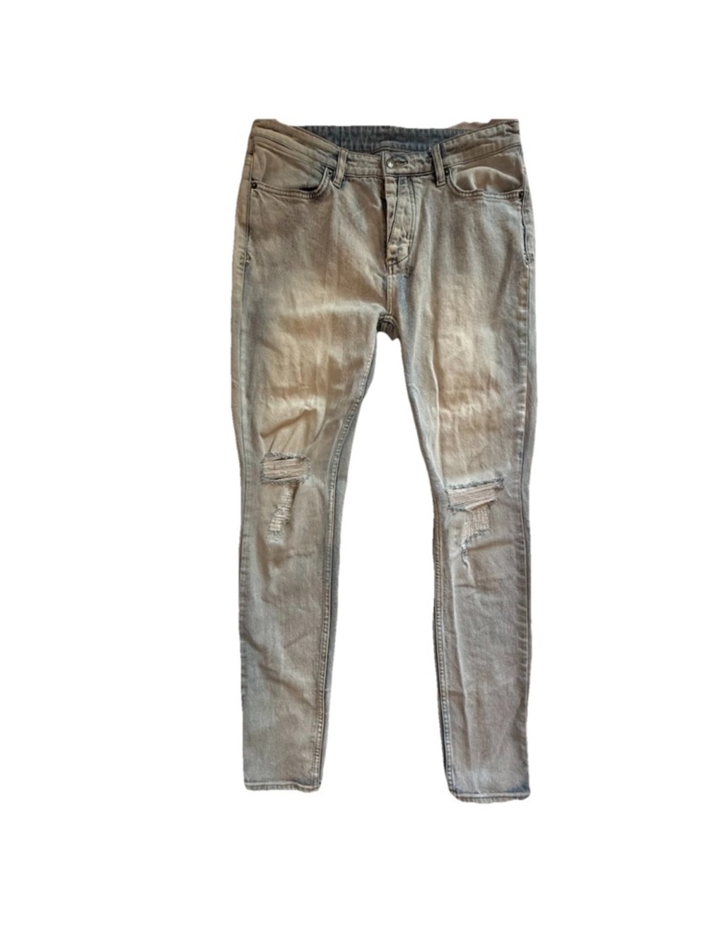 Ksubi Van Winkle Jeans 33 Light Wash Distressed Skinny Denim Trashed Men’s